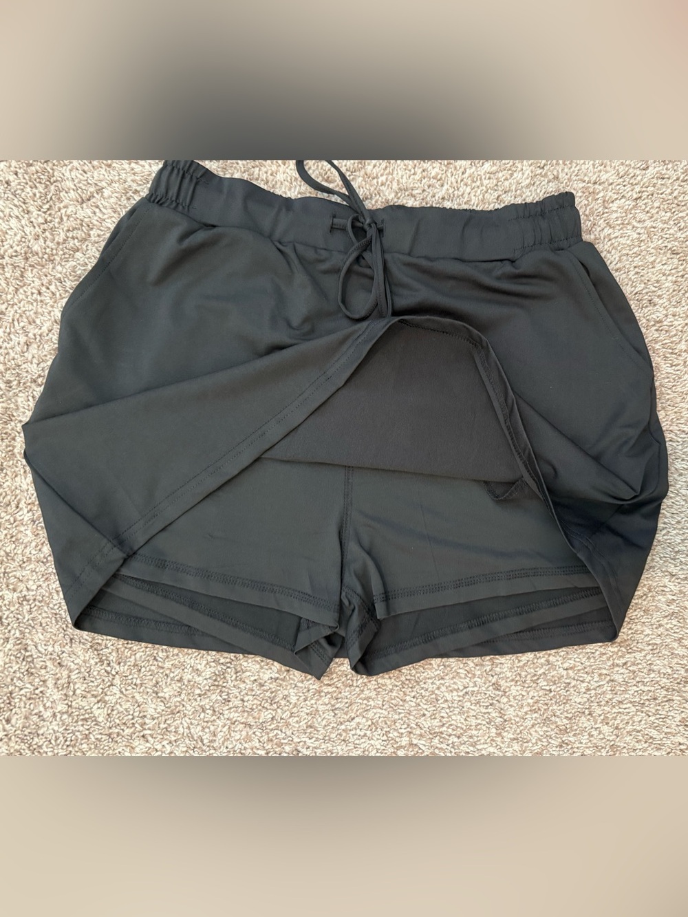 Jess Lea Black Drawstring Pull-On Skort - Picture 3 of 7